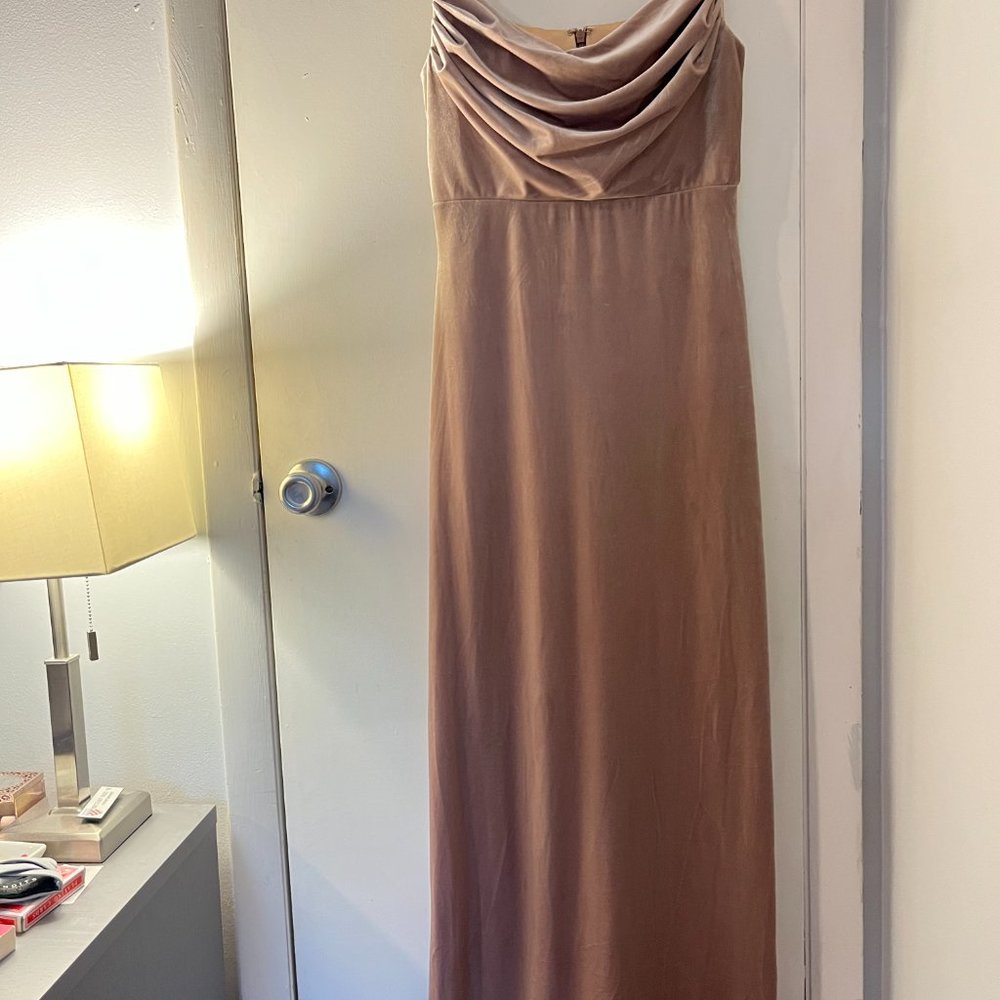 Skye Velvet Dress - Champagne - 602